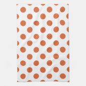Orangenpolka-Punkte Handtuch (Vertikal)