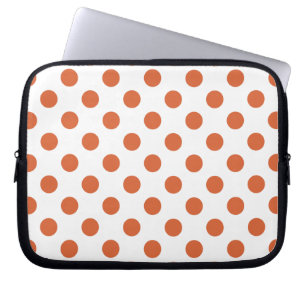 Orangenpolka-Punkte Laptopschutzhülle