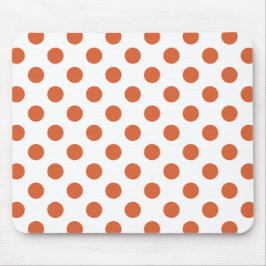Orangenpolka-Punkte Mousepad