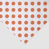 Orangenpolka-Punkte Seidenpapier (Ausschnitt)
