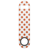Orangenpolka-Punkte Speed Flaschenöffner (Rückseite)