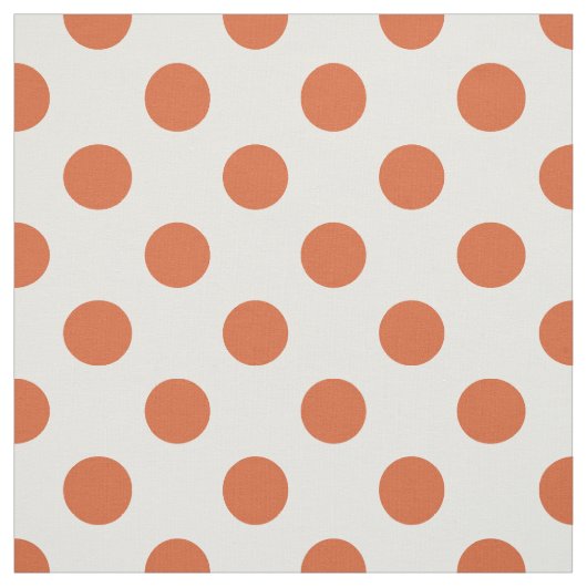 Orangenpolka-Punkte Stoff (Muster)