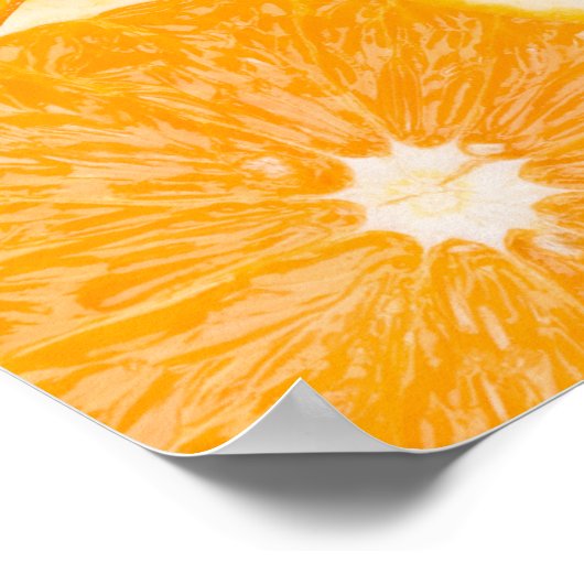 Orangenposter Poster (Ecke)