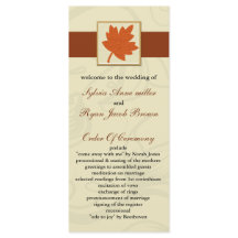 Orangenprogramm Hochzeit im Herbst