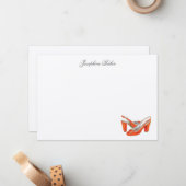 Orangenpumpen Persönliche Mitteilungskarten (Vorderseite/Rückseite Beispiel)