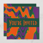 Orangenpupel Einladung (Vorne/Hinten)