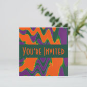 Orangenpupel Einladung (Stehend Vorderseite)