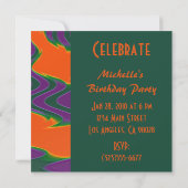 Orangenpupel Einladung (Rückseite)