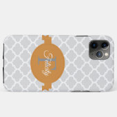 Orangenquatrefolie Personalisiert Case-Mate iPhone Hülle (Rückseite (Horizontal))