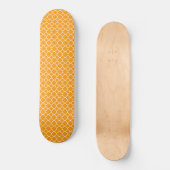 Orangenquatrefolie Skateboard (Vorderseite)