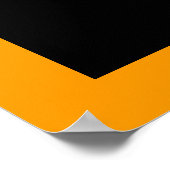 Orangenrad ~ Fahrrad für Wände Poster (Ecke)