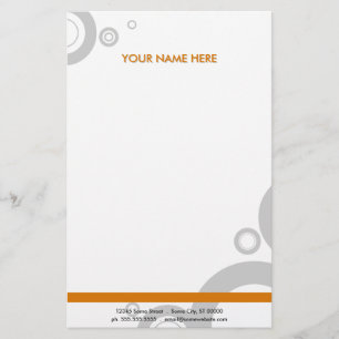 Orangenringe Briefpapier