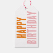 Orangenrosa Geschenkanhänger (Vorderseite)