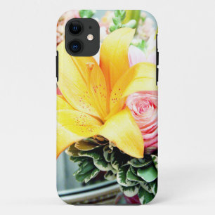 Orangenrosa Hochzeitsblumen - Rose der Lilie Case-Mate iPhone Hülle