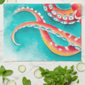 Orangenrot Geschirrtuch (Gefaltet)