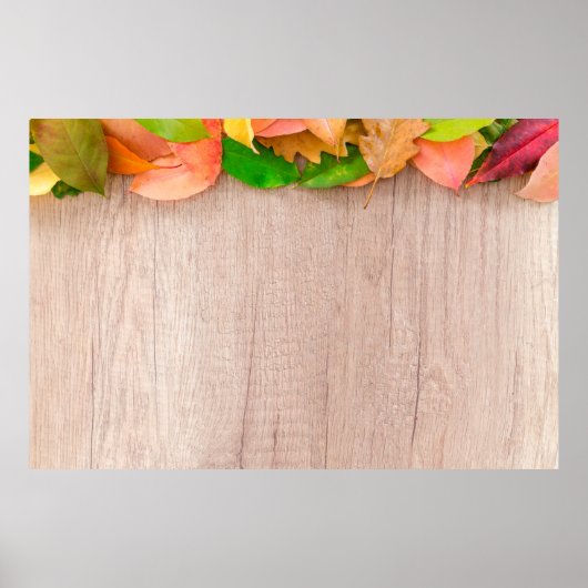 Orangenrot Poster (Vorne)