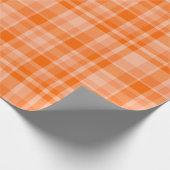 Orangens Karo Geschenkpapier (Ecke)