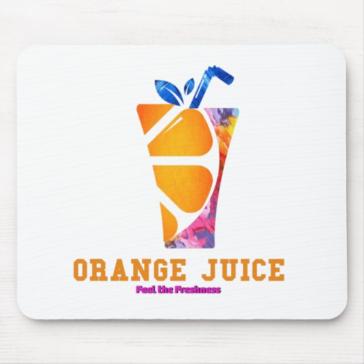 Orangensaft 2 mousepad (Vorne)