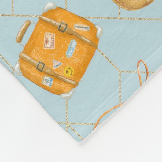 Orangensaft Fleecedecke (Ecke)