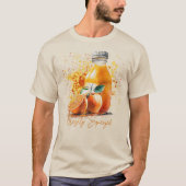 Orangensaft, frisch gepresst T-Shirt (Vorderseite)