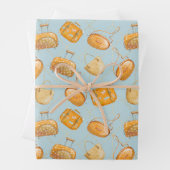Orangensaft Geschenkpapier Set (Beispiel)