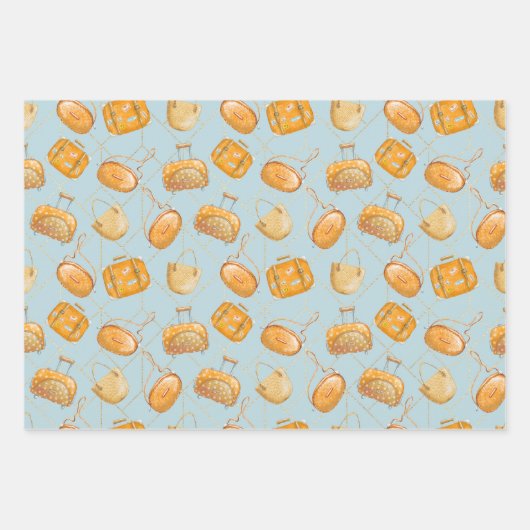 Orangensaft Geschenkpapier Set (Vorderseite)