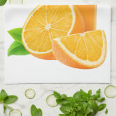 Orangensaft Geschirrtuch (Gefaltet)
