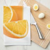 Orangensaft Geschirrtuch (Viertel Falte)