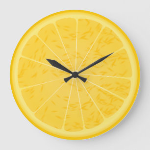 Orangensaft Große Wanduhr
