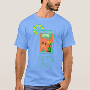 Orangensaft im Sommer im Aquarium T-Shirt