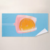 Orangensaft in klarem Trinkglas Badehandtuch (Badehandtuch)