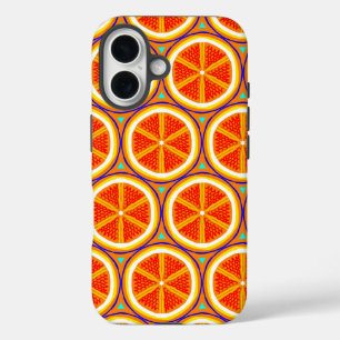 Orangensaft in Pressen - Zitrusfrüchte Pop Helle A iPhone 16 Hülle