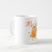 Orangensaft kaffeetasse (Vorderseite Links)