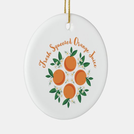 Orangensaft Keramik Ornament (Rechts)