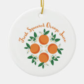 Orangensaft Keramik Ornament (Vorne)