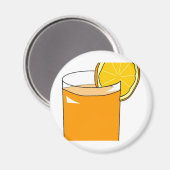 Orangensaft Magnet (Vorderseite/Rückseite)
