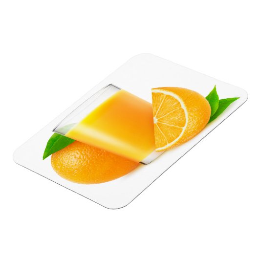 Orangensaft Magnet (Linke Seite)