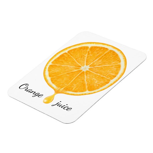 Orangensaft Magnet (Linke Seite)