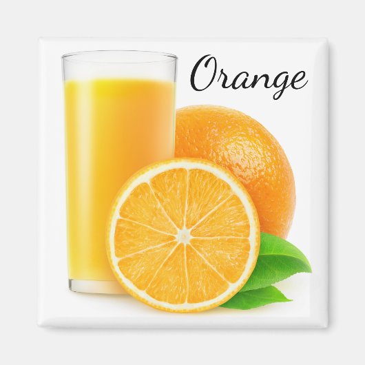 Orangensaft Magnet (Vorne)