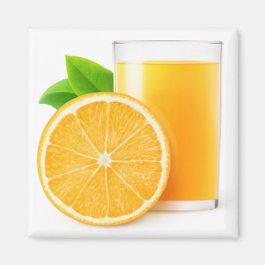 Orangensaft Magnet (Vorne)