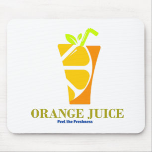 Orangensaft Mousepad
