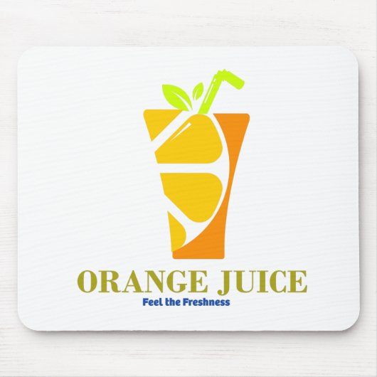 Orangensaft Mousepad (Vorne)