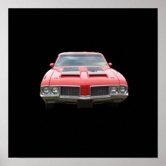 Orangensaft oder Rot Oldsmobile Cutlass Poster (Vorne)