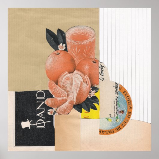Orangensaft Poster (Vorne)
