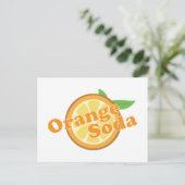 Orangensaft Postkarte (Stehend Vorderseite)