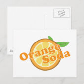 Orangensaft Postkarte (Vorne/Hinten)