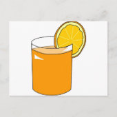 Orangensaft Postkarte (Vorderseite)