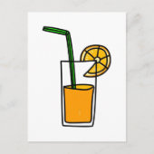 Orangensaft Postkarte (Vorderseite)