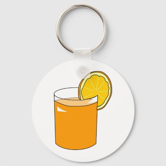 Orangensaft Schlüsselanhänger (Vorderseite)
