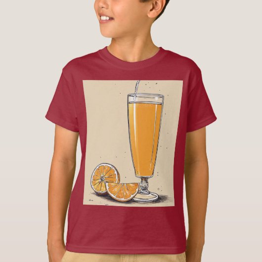 Orangensaft T-Shirt (Vorderseite)